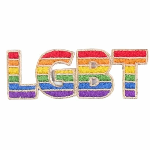 LGBT Pride Iron On Embroidered Patch- lgbtq iron on patches - gay pride patch - gay patches