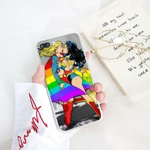 Lesbian Superheroes iPhone Case - gay phone case - lgbt phone cases - gay pride phone case