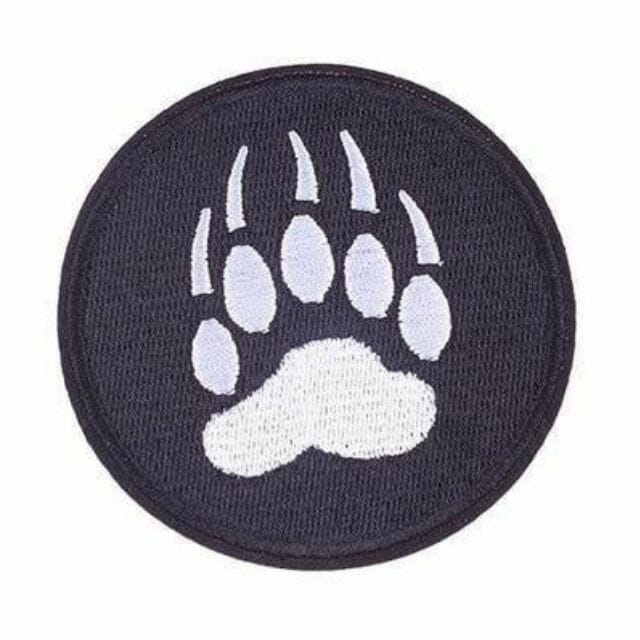Paw Print Iron On Gay Patch- lgbtq iron on patches - gay pride patch - gay patches