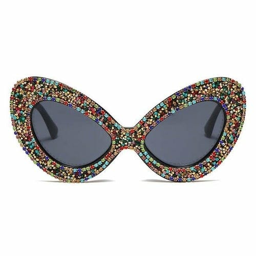 Rhinestone Cat Eye Sunglasses - gay sunglasses - lgbt sunglasses - lgbtq sunglasses