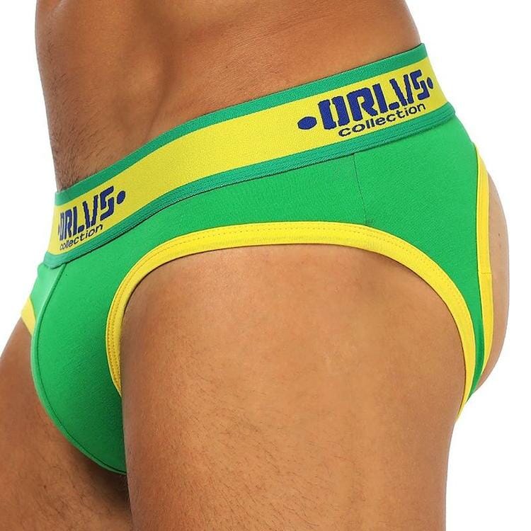 Sexiest Men's Underwear Options - ORLVS Shades Of Green Backless Briefs