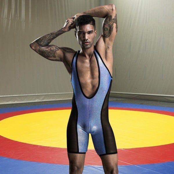 Sexy Gay Wrestling Costume - gay bodysuit