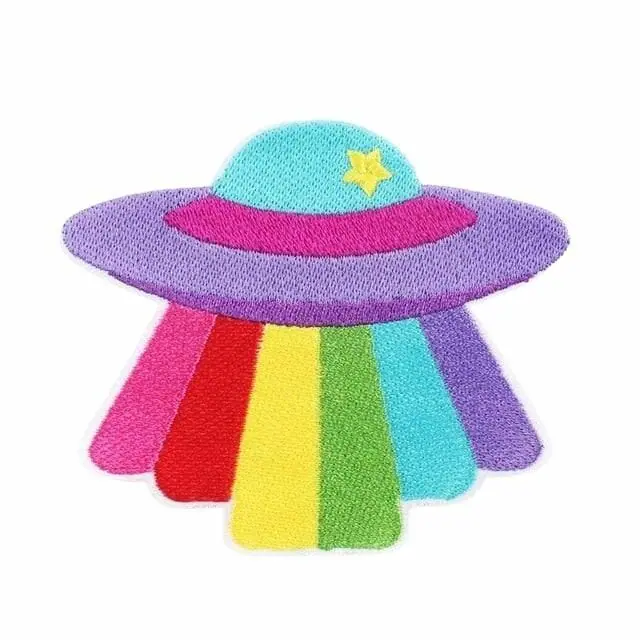 UFO Pride LGBTQ Patch- lgbtq iron on patches - gay pride patch - gay patches