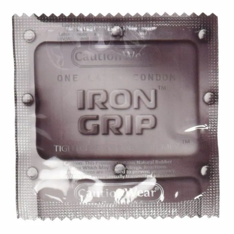 Caution Wear Iron Grip Condoms- best gay condoms brands