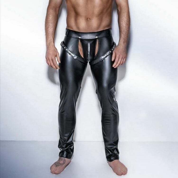 Latex Open Crotch Pants - gay kink gear
