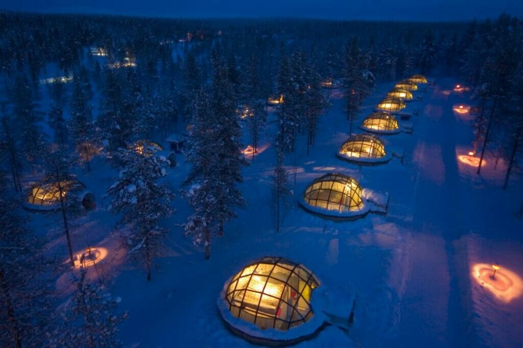 Picturesque Hotels To See The Northern Lights - Igloo Kakslauttanen, Finland