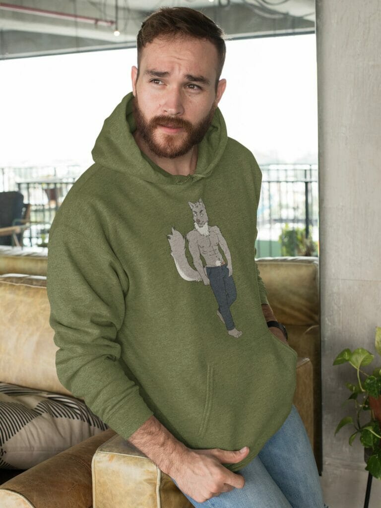 Gay Wolf Unisex Hoodie - grindr tribes meaning - wolf