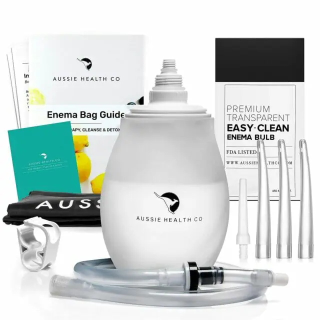 gay douching kits - Aussie Health Co Clear Enema Bulb Kit - best anal douche kits