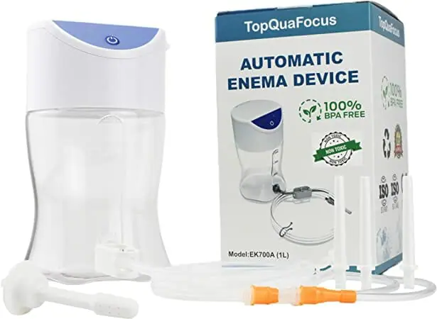 gay douching kits - TopQuaFocus Automatic Enema Bucket Kit - best anal douche kits