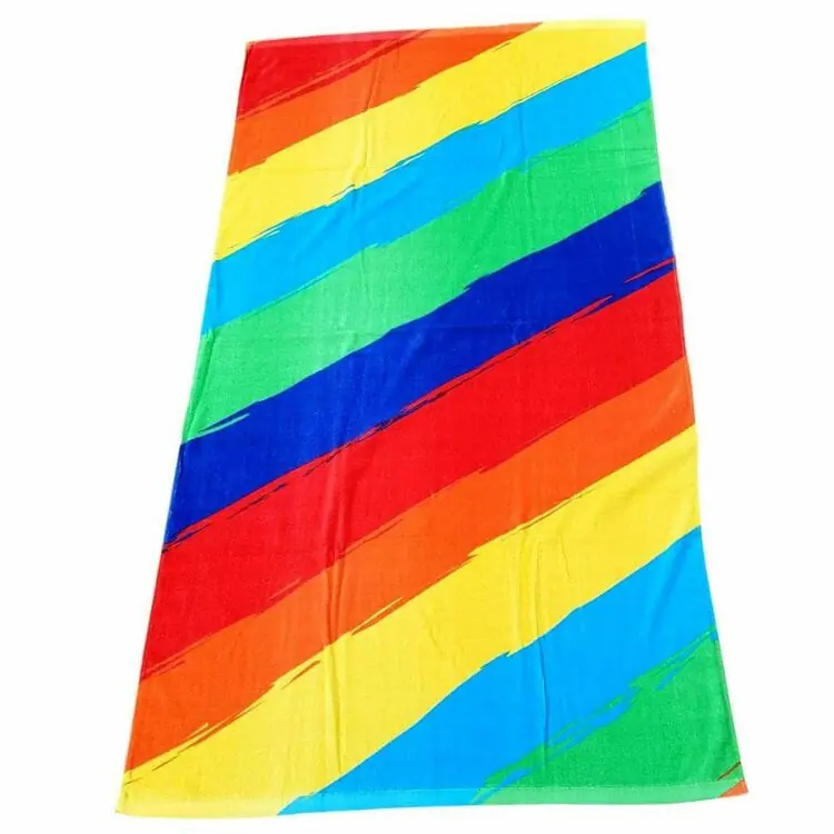 American Towel Rainbow Flag Beach Towel - best gay beach towels
