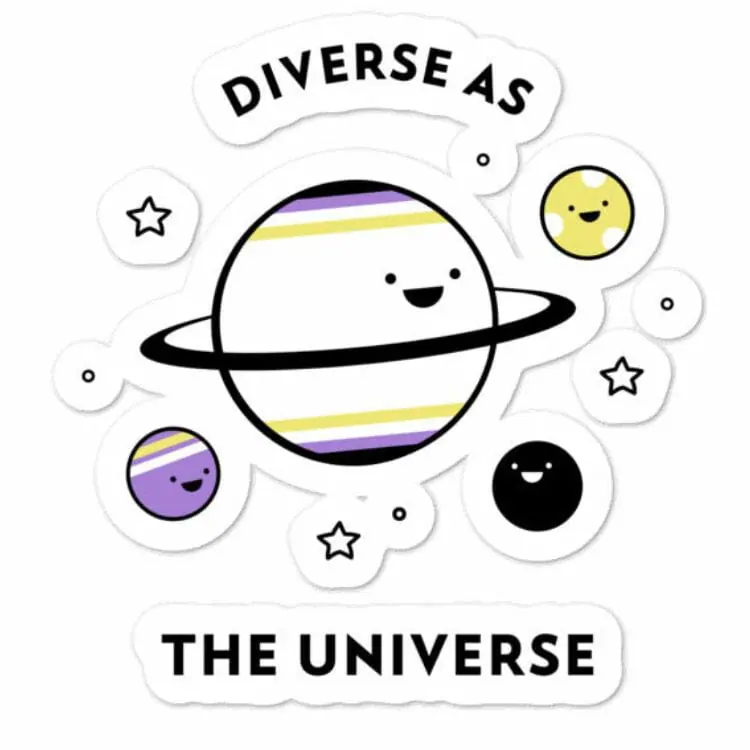 Diverse As The Universe Stickers