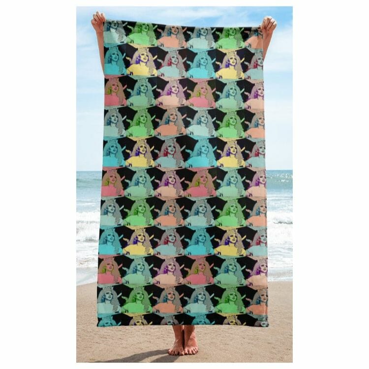 Drag Queen Pop Art Towel - best gay beach towels