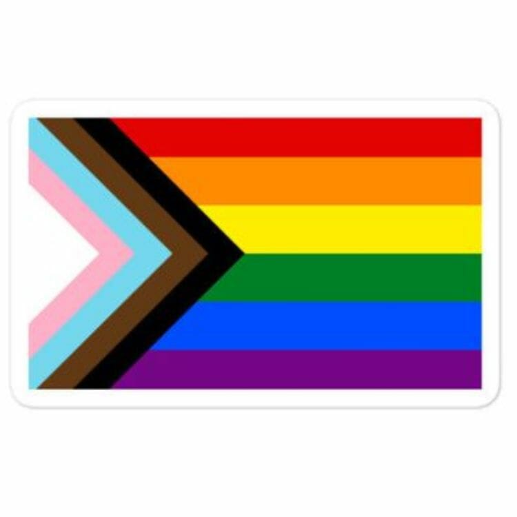 LGBT Progress Flag Bubble-Free Stickers - Best Gay Stickers