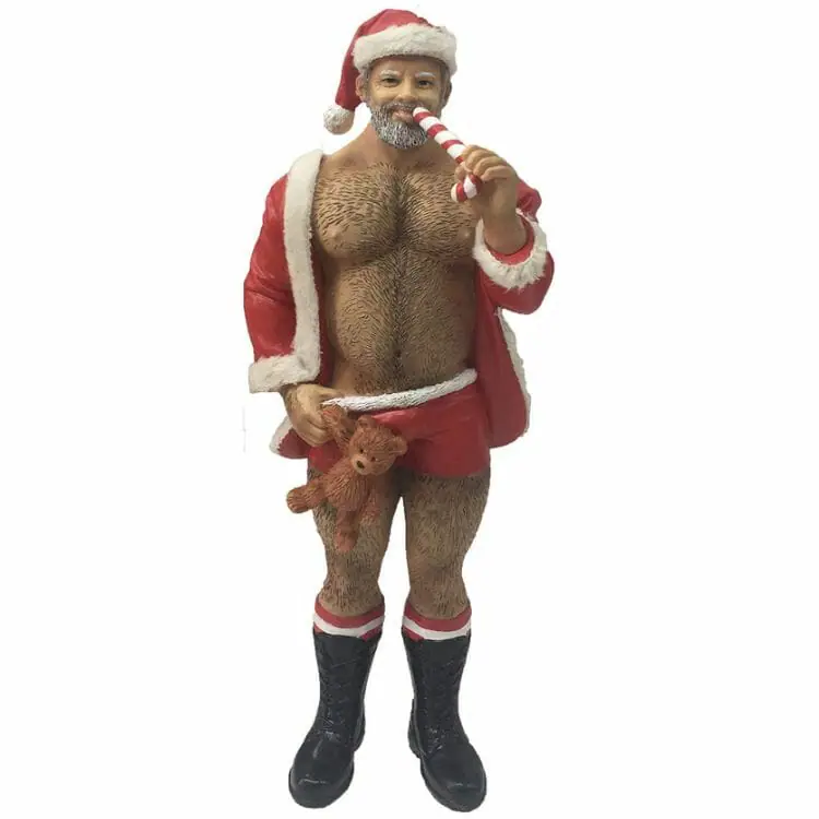 Poke The Bear Santa Ornament - Best Gay Christmas Ornaments