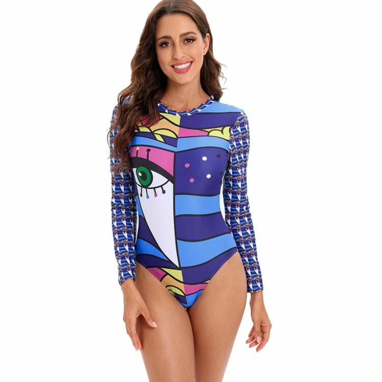 Pop Art Rashguard Swimsuit