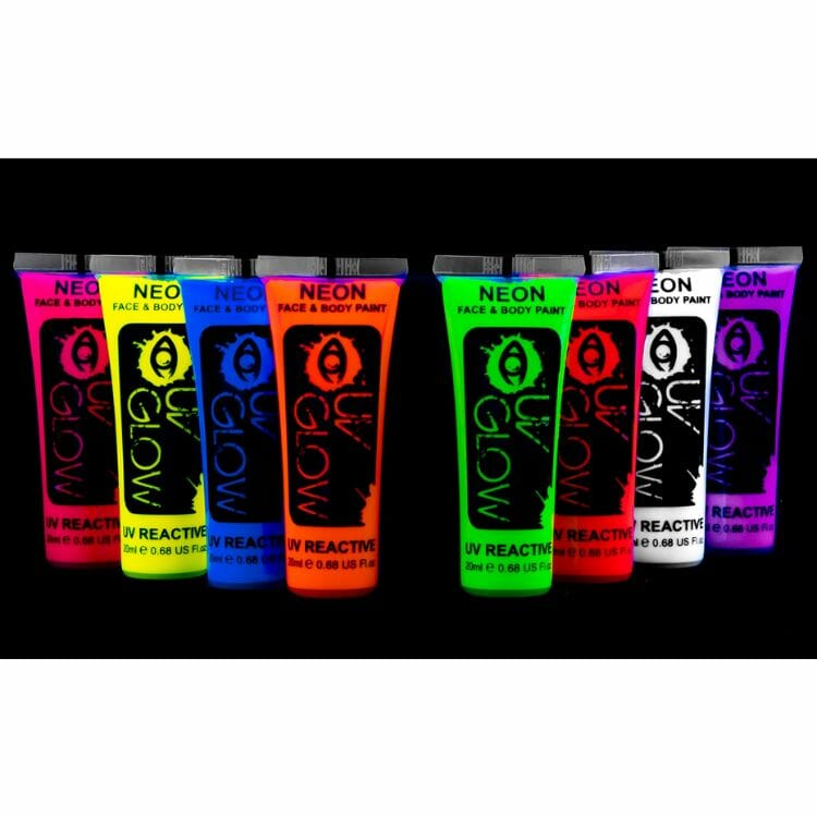 UV Glow Face and Body Paint Set - Best Gay Body Paint