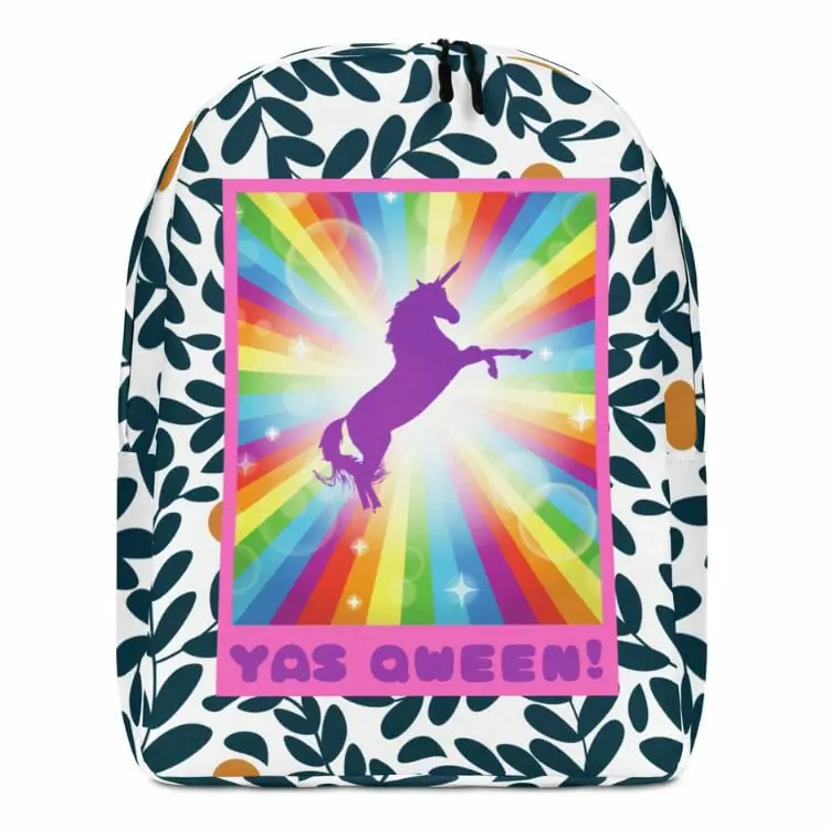 Yas Qween! Minimalist Backpack - Best Gay backpacks