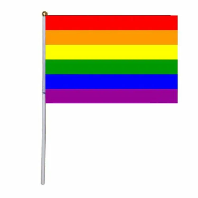 100 x Hand-Held LGBT Pride Flags