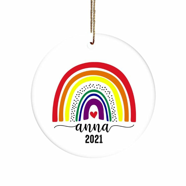 ColorfulParrot LGBT Rainbow Ornament - Best Gay Christmas Ornaments