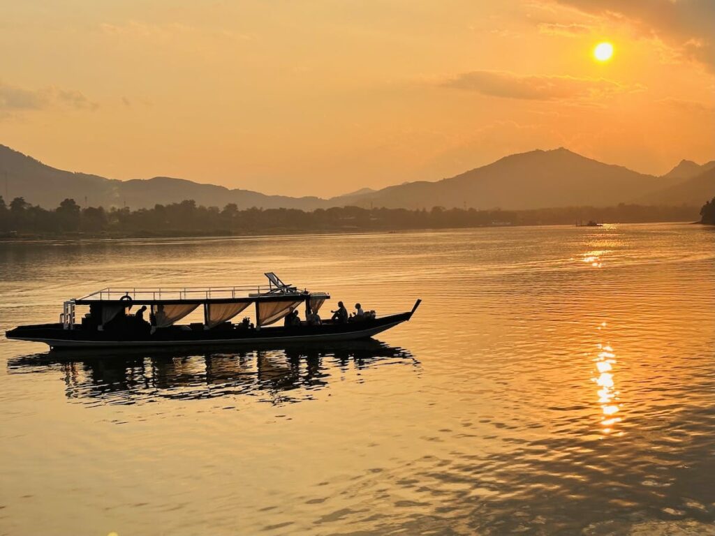 Sunset Dinner Cruise with River Sun Laos