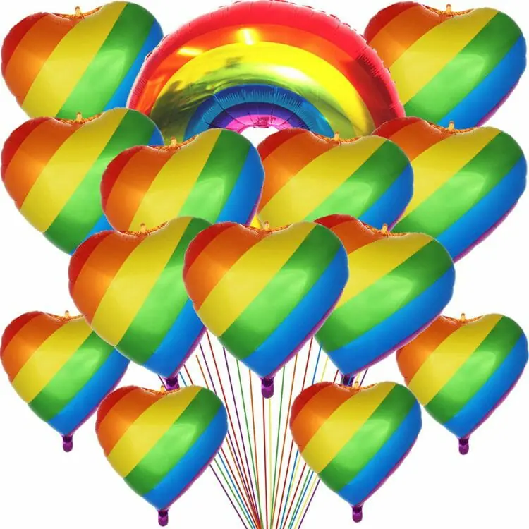 Know Me Gay Pride Foil Balloon Decorations
