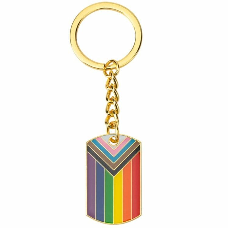 LGBT Progress Pride Keychain