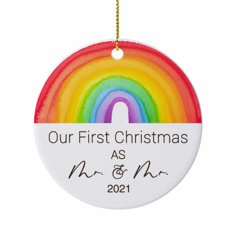 LGBT Rainbow Ornament - Best Gay Christmas Ornaments