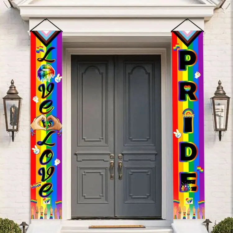 Tineit Pride Decorations Outdoor Porch Banner