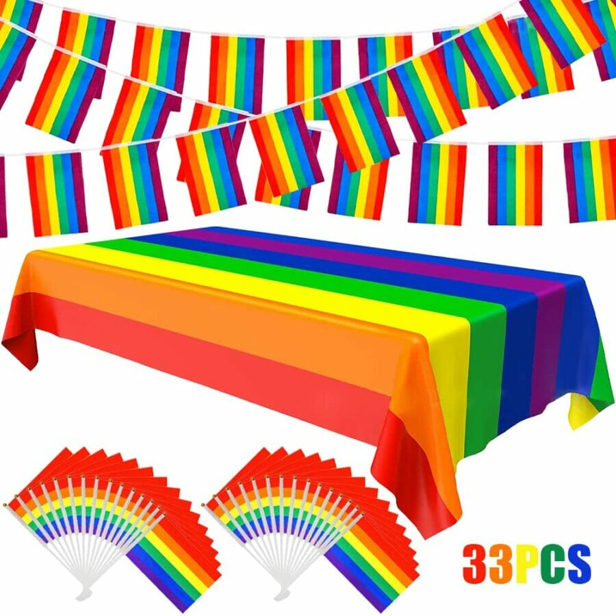 CAMIRUS Pride Rainbow Decorations