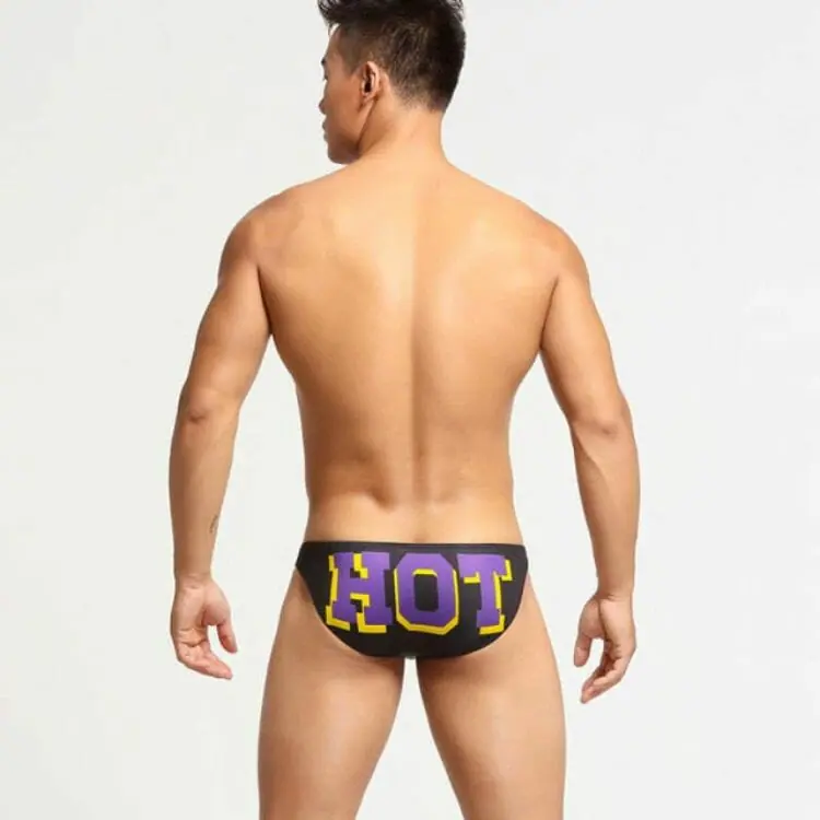 Men's Liquid Cheeky Boxer Briefs Underwear Male U-briefs Brazilain