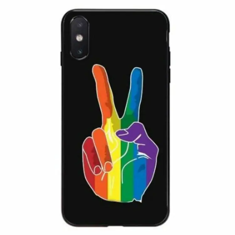 LGBT Peace Sign iPhone Case
