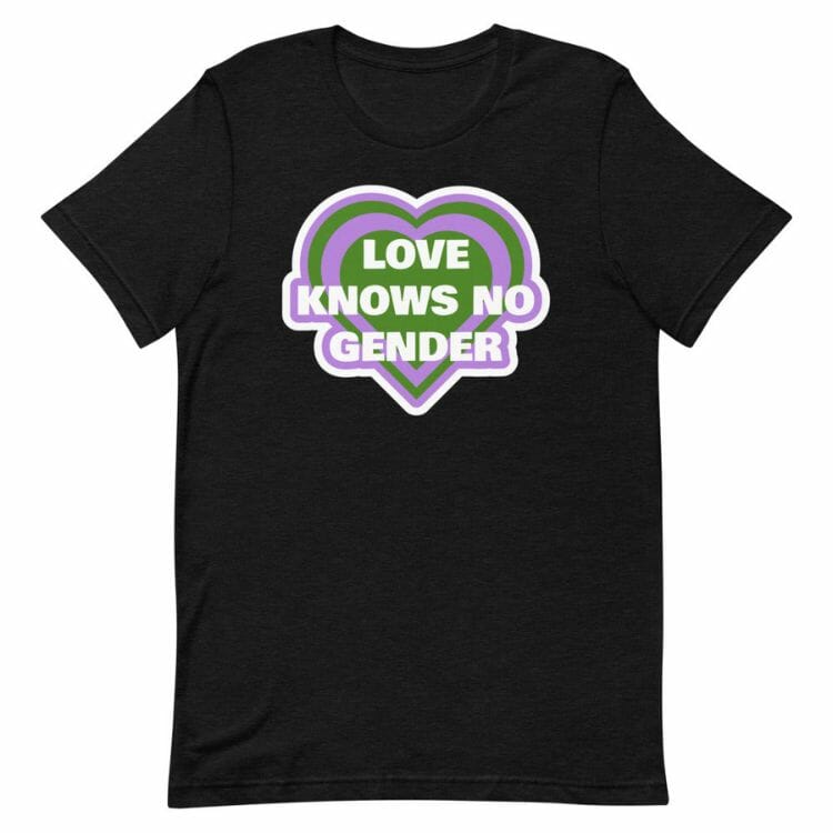 Love Knows No Gender Genderqueer T-Shirt