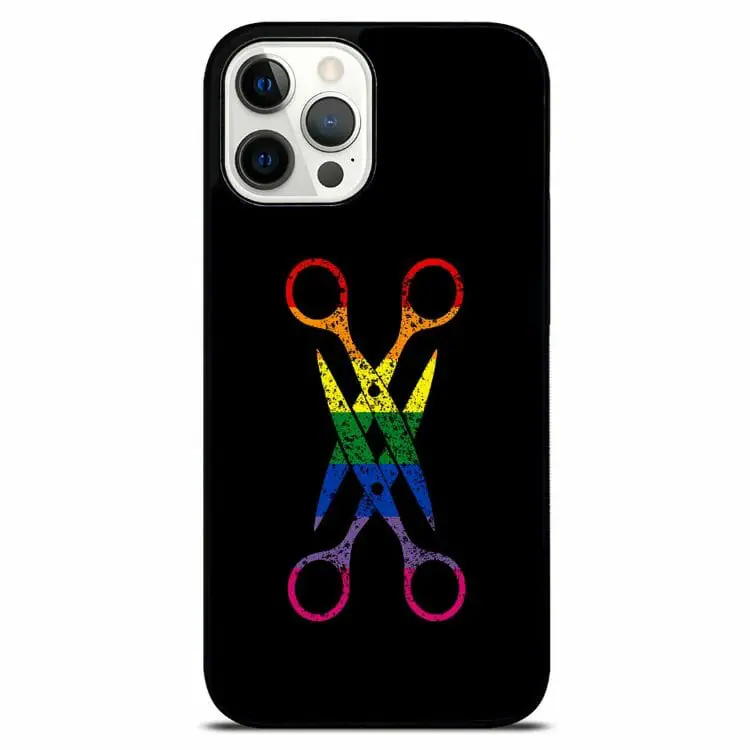 Scissors Gay Pride Rainbow Lesbian Case