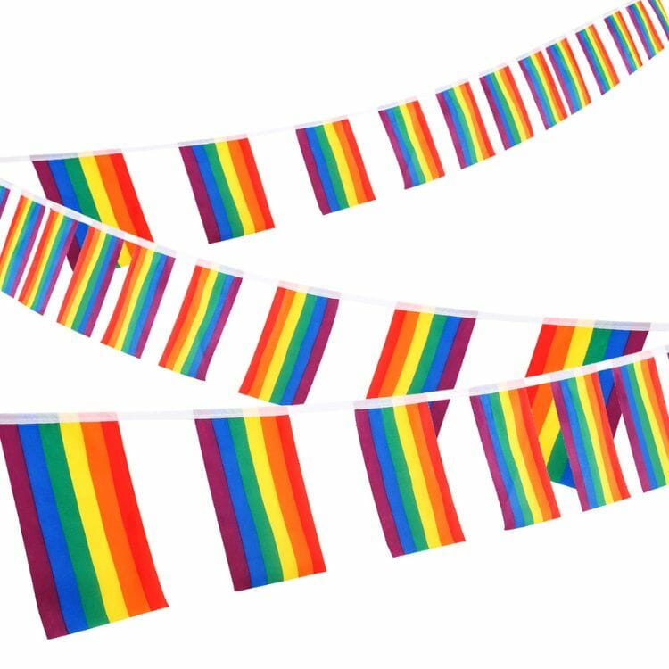 Whaline 38 Flags Gay Pride Banner
