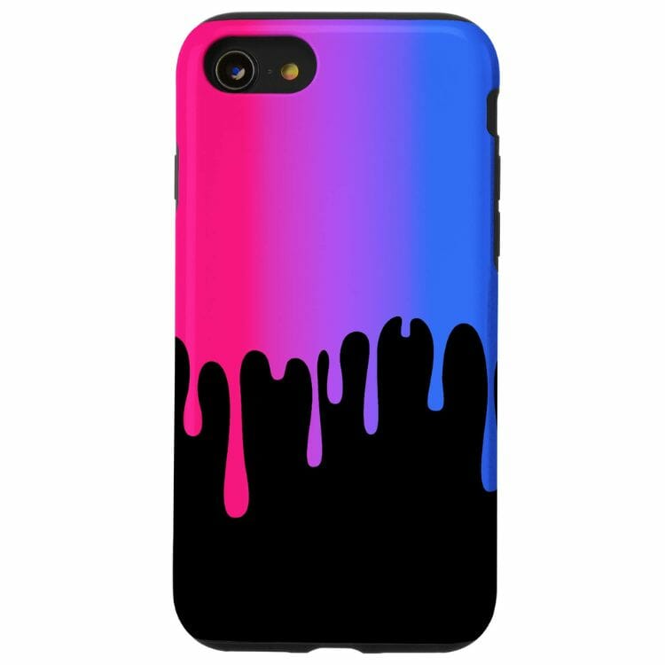 iPhone SE Gay Pride LGBT Colorful Dripping Rainbow Case