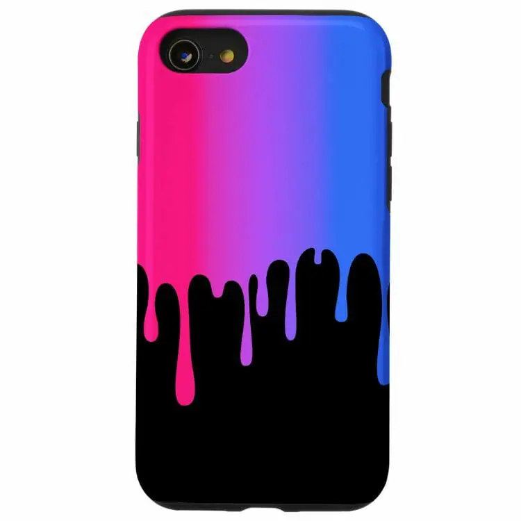 iPhone SE Gay Pride LGBT Colorful Dripping Rainbow Case