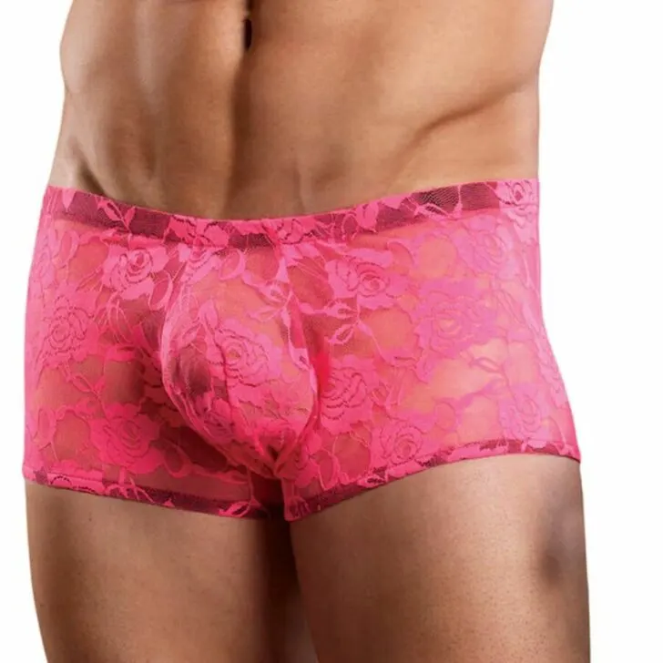 Best Male Power Underwear - Neon Lace Mini Short