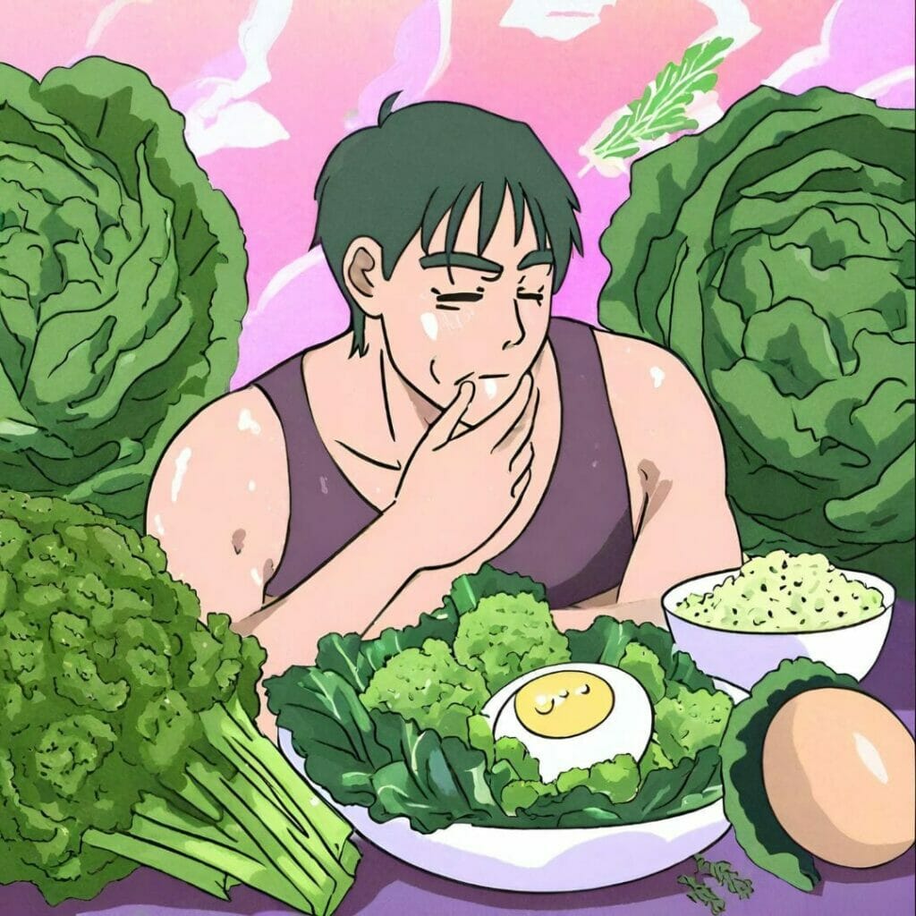 Things That Make Your Cum Taste Funky - cauliflower, kale, cabbage, broccoli, eggs, and asparagus
