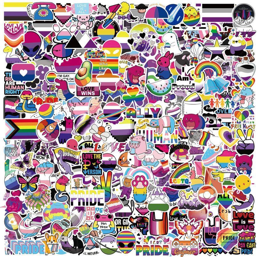 MEPLUM 310 PCS Pride Stickers