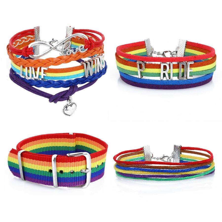 Yolev Rainbow Bracelet Gay Pride Set