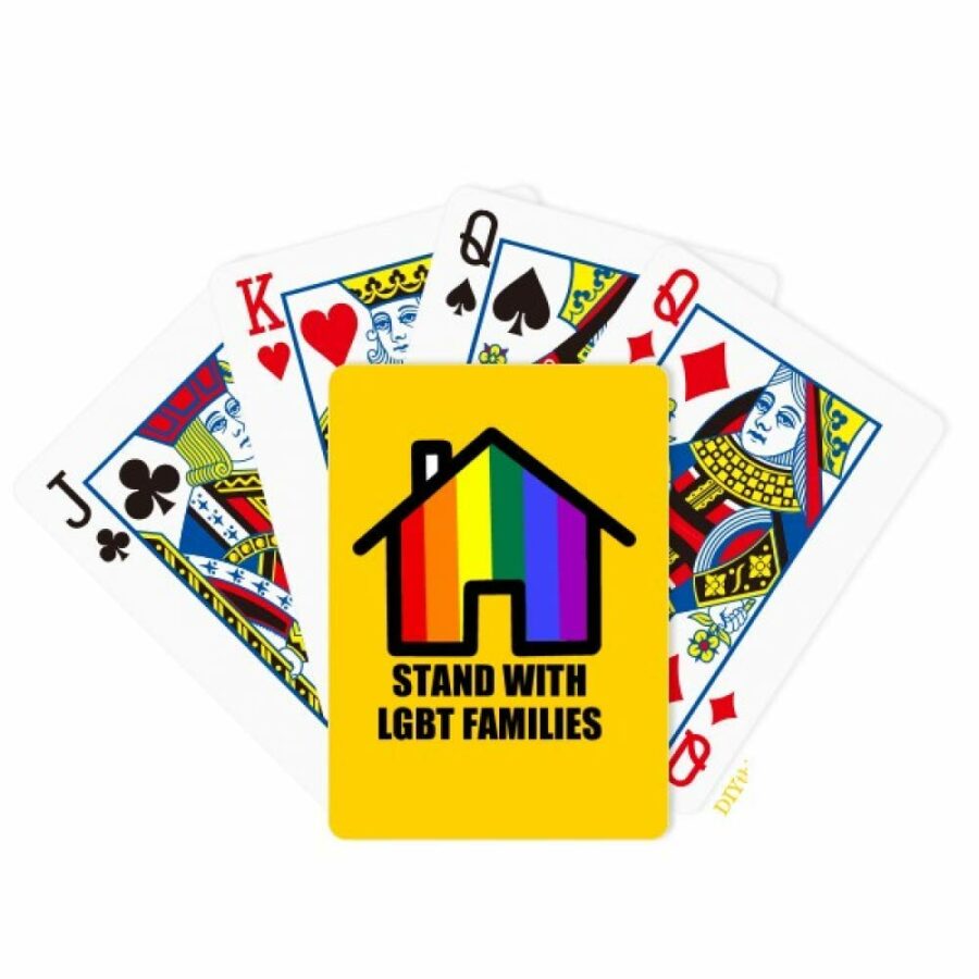 Stand With LGBT Families Poker Playing Card