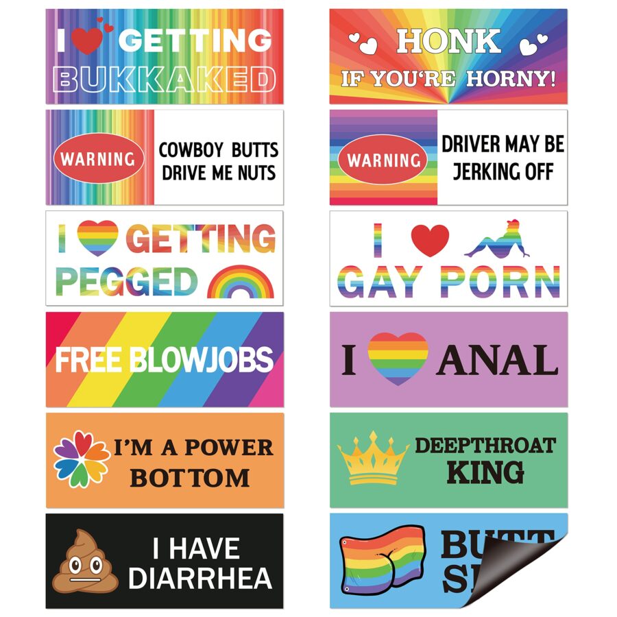 Funny Gay LGBT Prank Bumper Stickers