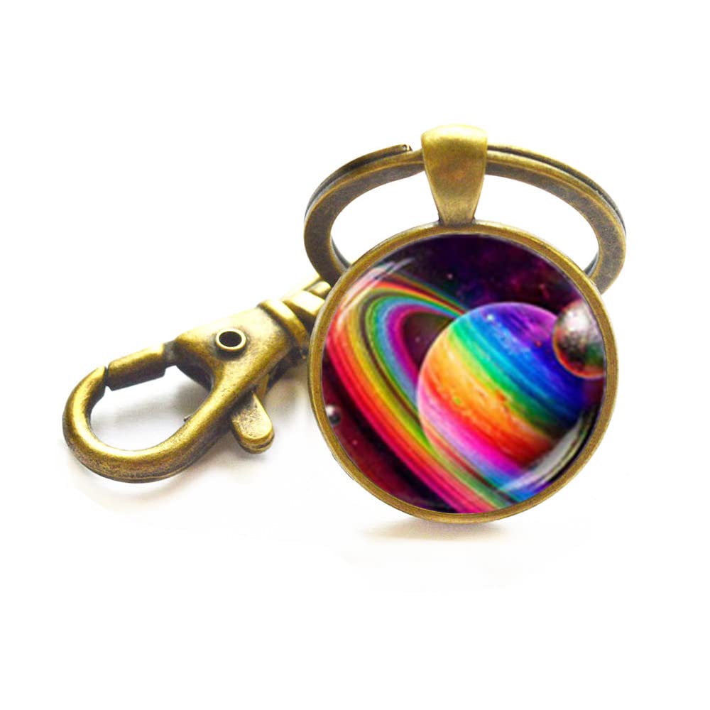 Glass Gem Jewelry Gay Pride Keychain