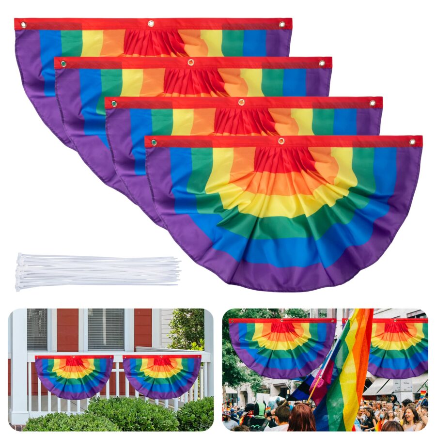 EBaokuup Rainbow Pride Bunting Flag