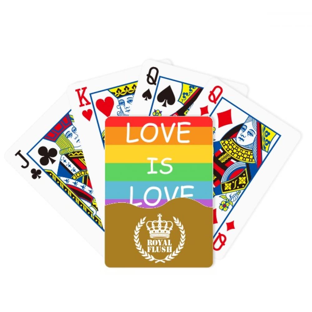 LGBT Royal Flush Poker Playing Card Game