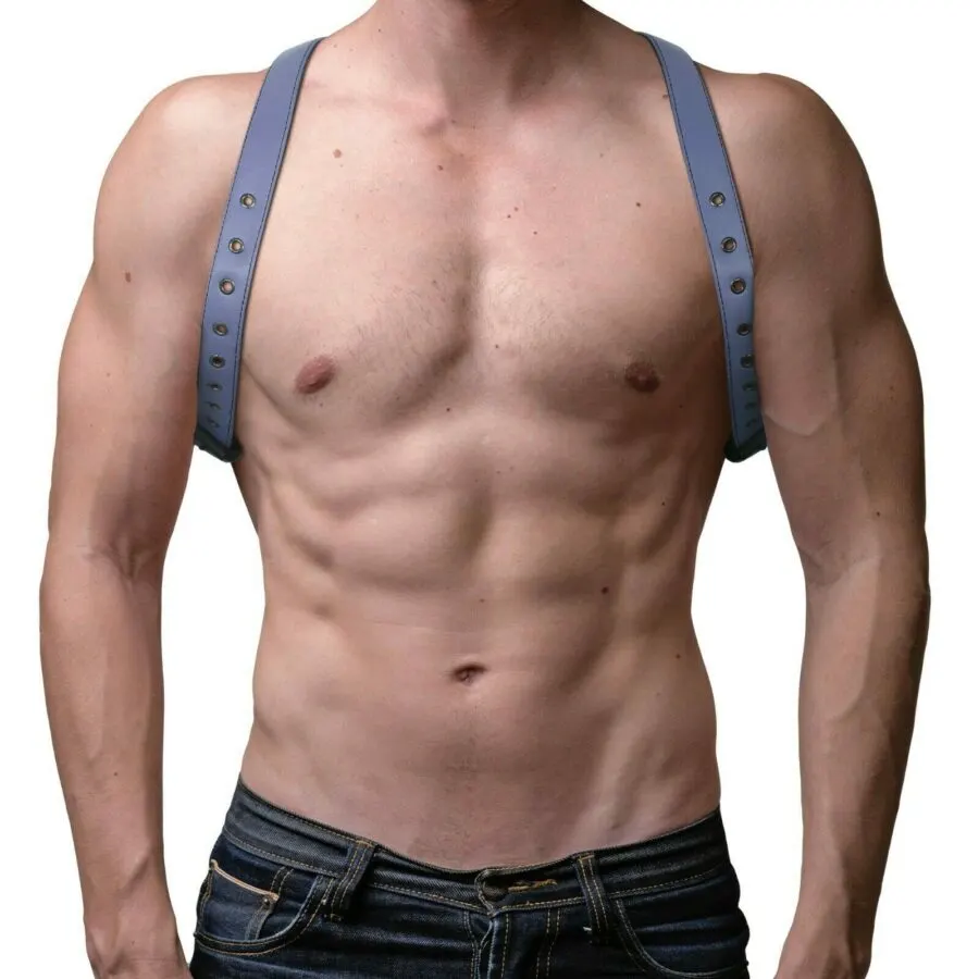 ZAWIAR Men's Leather Body Chest Harness