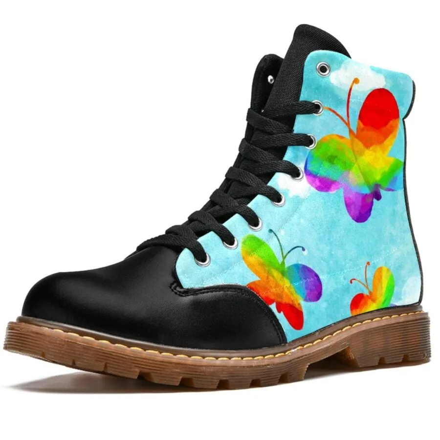 Butterfly LGBT Pride Rainbow Boots