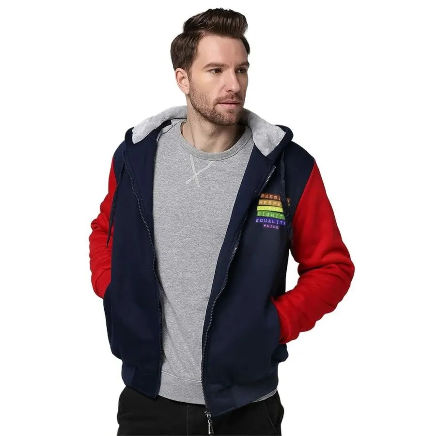  Pride Men's Fashion Full Zip Hoodies