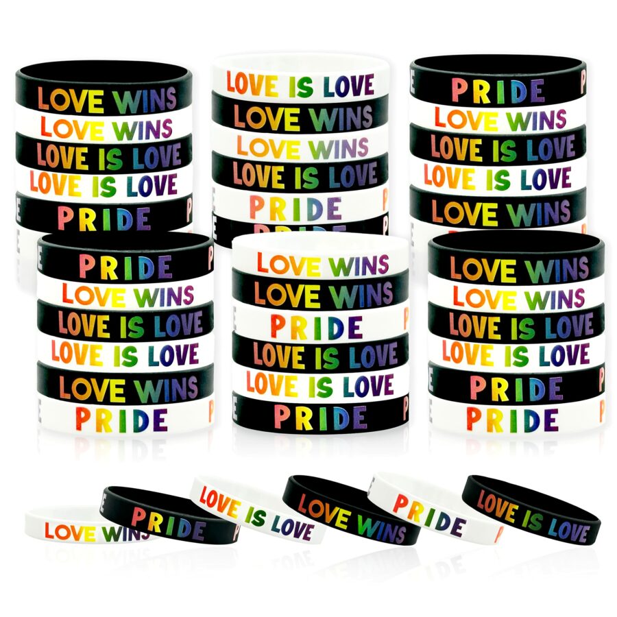 Cinrobiye Rainbow Pride Wristbands