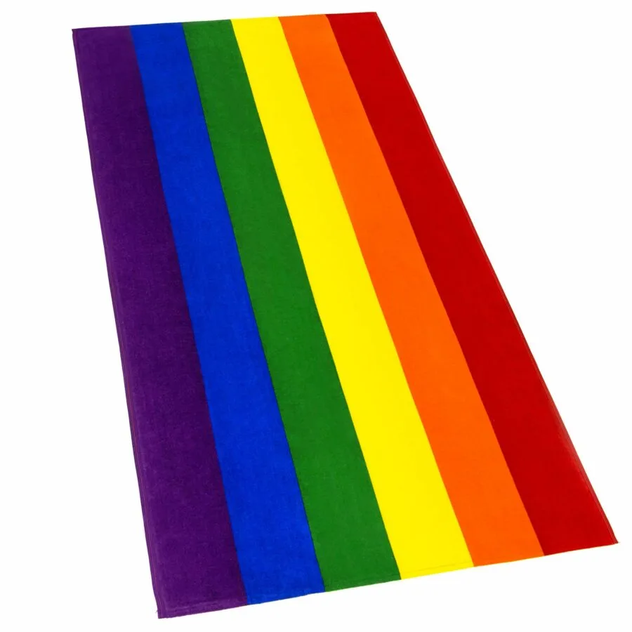 Softerry Gay Flag Beach Towel